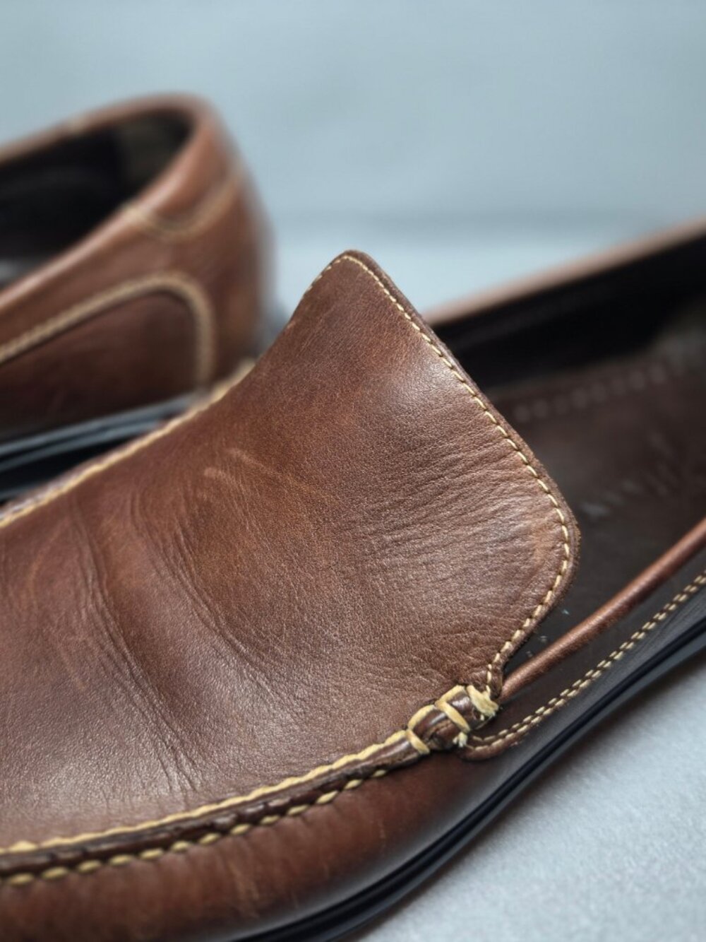 Cole Haan Brown Leather Loafers Size 10.5 - Picture 3 of 9